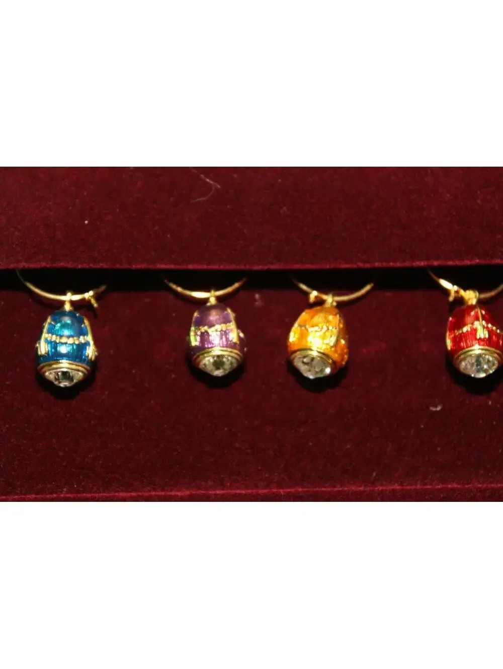 Imperial Court Faberge Egg Wine Charms - Picture 4 of 11